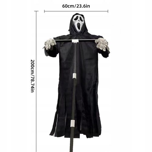  Garten-Halloween-Dekoration, schreiende Vogelscheuche