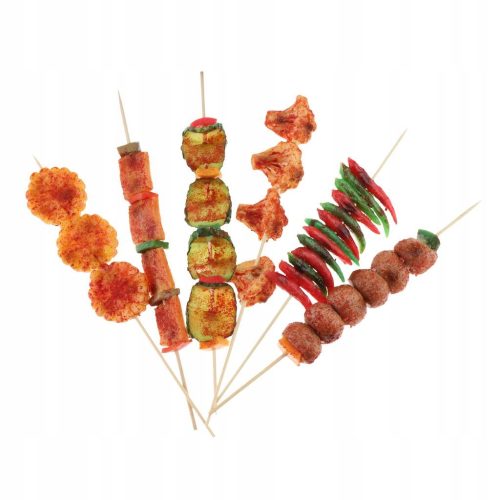  .Dekoratives Barbecue-String-Modell BBQ-Fleisch-Gemüse-Modell Combo_10