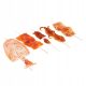  .Dekoratives Barbecue-String-Modell BBQ-Fleisch-Gemüse-Modell Combo_13