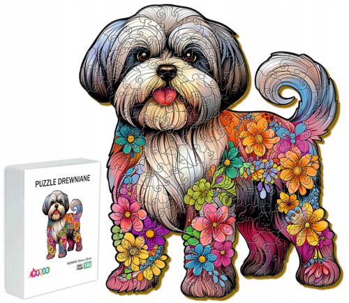  HOLZPUZZLE FÜR KINDER 144 TEILE SHIH TZU GESCHENK FÜR KINDER