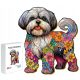  HOLZPUZZLE FÜR KINDER 144 TEILE SHIH TZU GESCHENK FÜR KINDER