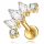  TITAN-GOLD-LABRET-OHRRING HELIX-OHR MIT 5 ZIRKONIA 1,2/6