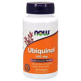   Now Foods Ubiquinol 100 mg - Effizientes Coenzym Q10 in Kapseln