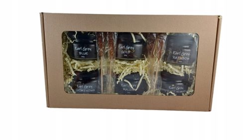  EARL GREY TEE-SET – Geschenkbox mit 6 Earl Grey-Tees in Gläsern