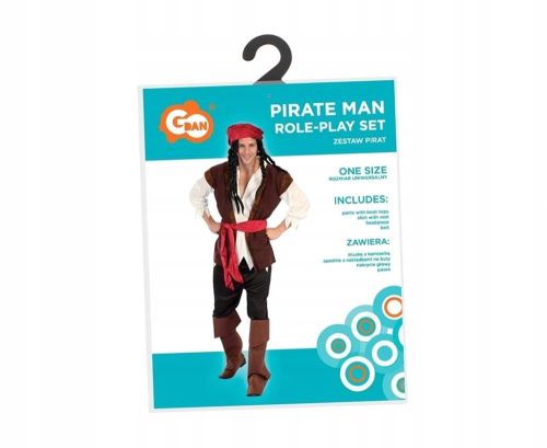  Outfit Piratenkostüm für Erwachsene Pirat Piratenparty Halloween Karneval