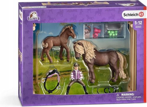  SCHLEICH HORSE CLUB 42363 REITER MIT ISLANDPONYS Pferdeset
