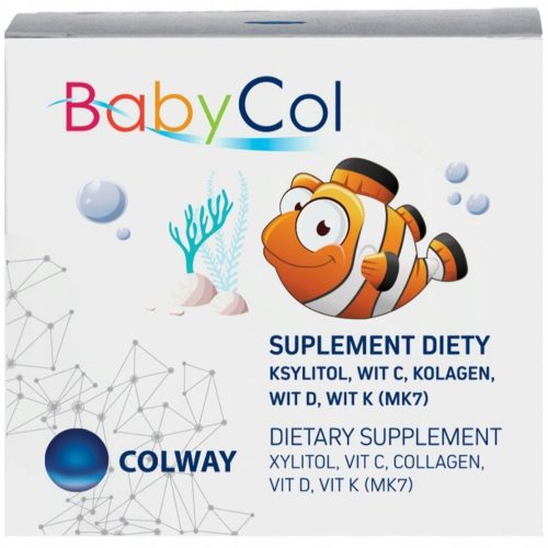 Colway™ BabyCol: Vitamin D, K, C & Fischkollagen für Kinder - 60 Kapseln