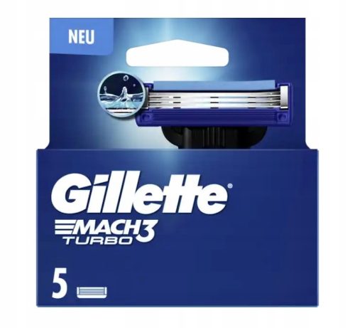  KLINGEN FÜR GILLETTE MACH3 TURBO-MASCHINE 5 STK.
