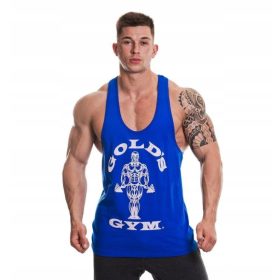  GOLD'S GYM M blaues ärmelloses Trainingsshirt