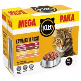  Nassfutter für Katzen, Geschmacksmischung, 1,2 kg
