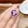  Damen-Luxusring, S925-Silber, Amethyst