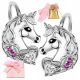 925 SILBER EINHORN OHRRINGE FÜR MÄDCHEN ENGLISCHE KINDER GESCHENK