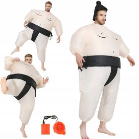    KOSTÜM-OUTFIT AUFBLASBARES SUMO-KÄMPFERKLEID HALLOWEEN-PARTY