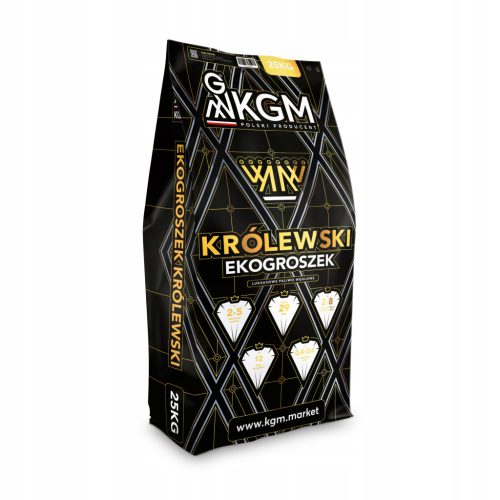  KGM KRÓLEWSKI Öko-Erbsenkohle – getrocknet 29 MJ/kg Brennstoff, Erbsen 500 kg