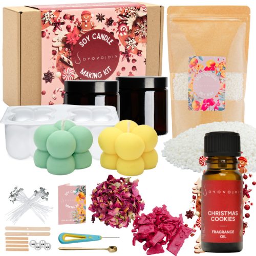  DIY-Kerzenherstellungsset zur Herstellung von Sojakerzen, 21-in-1-Geschenk