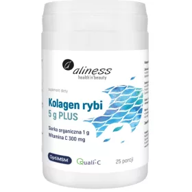   Hochwertiges Fischkollagen mit OptiMSM und Vitamin C - Aliness - 25 Portionen