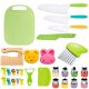  SET SICHERES MESSER-KÜCHENZUBEHÖR, MONTESSORI FÜR KINDER, 29 ELEMENTE.