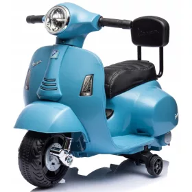  Baby-Aufsitz-Vespa-Akku-Roller mit Rückenlehne, blau