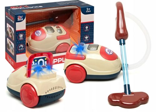  Staubsauger für Kinder mit Saugfunktion, Saugfunktion und Sound, Beige, ab 3 Jahren