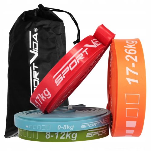  Set Sportvida Übungsbänder 0-26 kg 4-tlg.