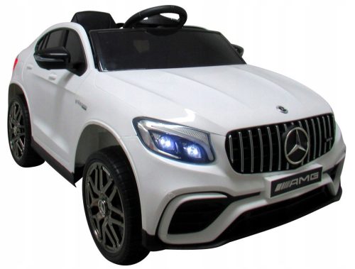  MERCEDES GLC63s WEISS Batteriebetriebenes Auto, 4x4-Antrieb, LEDER