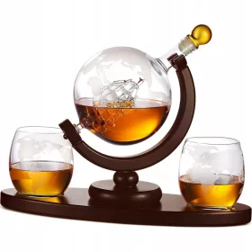  GLOBUS Karaffe Whisky-Set, Gläserspender
