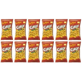 12x 120g LORENZ Curly – Knusprige Erdnuss-Snacks im Karton