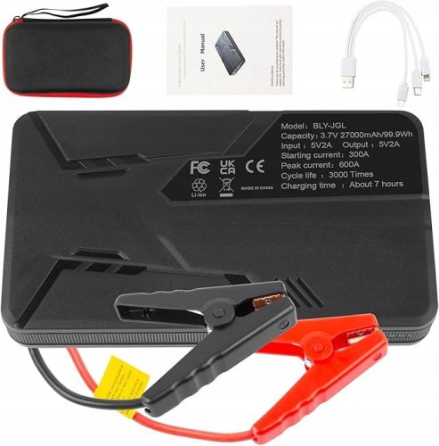  STARTER STARTER FÜR AUTO NOTFALL 27000 mAh TRAGBAR 600 A 12 V
