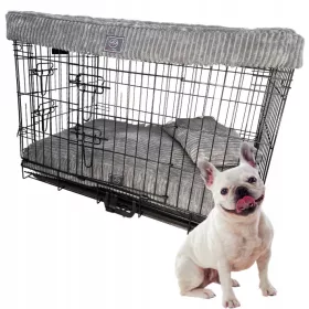  Lalazoo Metallkäfig, mittelgroßer Hund, 46 x 76 x 53 cm