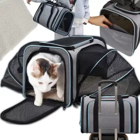    GROSSE Transporttasche für Katzen und Kaninchen für das Auto. XXL-Transporttasche