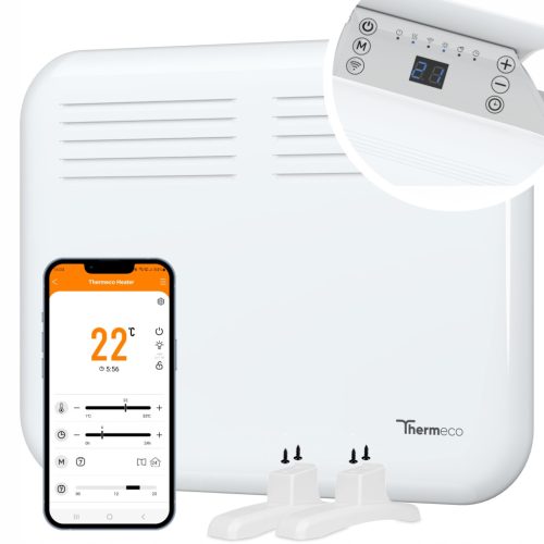  Thermeco 500 W weißer Konvektorheizer