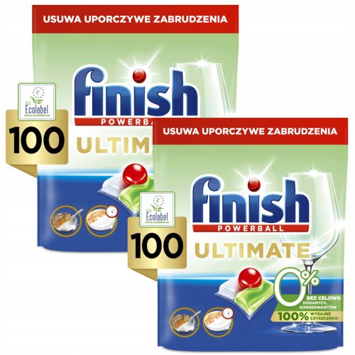  Finish Ultimate 0% Ökologische Spülmaschinenkapseln ECO 200 Stück