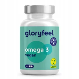   Gloryfeel Vegane Omega-3 Kapseln aus Algenöl - 60 Hochdosis Kapseln
