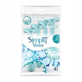    Gillette Simply Venus Einwegrasierer für Damen, Doppelklinge, 4 Stk.
