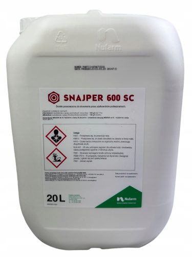 Effektiver Unkrautvernichter Snajper 600 SC für Wintergetreide - 20L Kanister