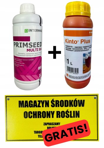 PRIMSEED MULTI B+ und Kinto Plus 1L - Premium Saatgutbehandlungs-Set mit Gratis Tafel