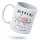 Tasse als Geschenk für den Weihnachtsmann mit permanentem Aufdruck mit Foto und weißem Logo