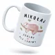  Tasse als Geschenk für den Weihnachtsmann mit permanentem Aufdruck mit Foto und weißem Logo