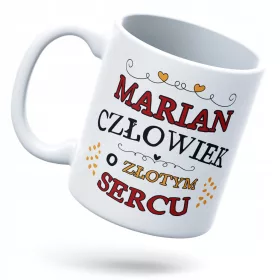    Tasse für Mariana als Geschenk mit permanentem Aufdruck mit Foto und weißem Logo