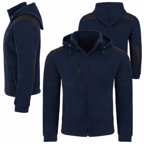  DICKES ARBEITSFLEECE FLEECE-Arbeitssweatshirt mit abnehmbarer, VERSTÄRKTER KAPUZE