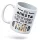  Tasse für Maksym. Ein Geschenk mit dauerhaftem Aufdruck mit Foto und weißem Logo
