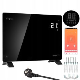  Warmtec 1500 W Konvektorheizung, schwarz