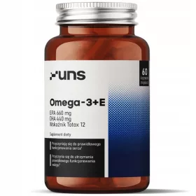   UNS Omega-3+E 60 Kapseln – Optimale Unterstützung für Herz, Gehirn und Augen