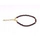  Vergoldetes Silberarmband mit Granat