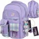 Langlebiger und stilvoller Magiczna Aleja Schulrucksack in Lila für Klasse 4-6