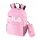FILA Favoriten Rucksack in Rosa mit Mäppchen für Schule und Alltag