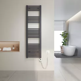    Heilmetz Elektrischer Handtuchwärmer 140x40 cm Anthrazit (500W, für 6m²)