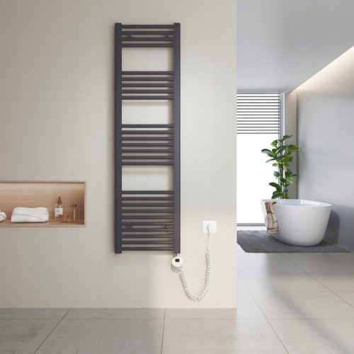 Heilmetz Elektrischer Handtuchwärmer 140x40 cm Anthrazit (500W, für 6m²)