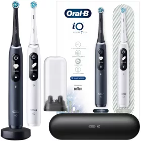  Oral-B iO Series 7 Duo Magnetzahnbürste Weiß und Schwarz