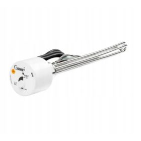    PUFFERKESSELHEIZUNG MIT THERMOSTAT 3,0kW 3000W 6/4'', 3-PHASIG, AUS KUPFER